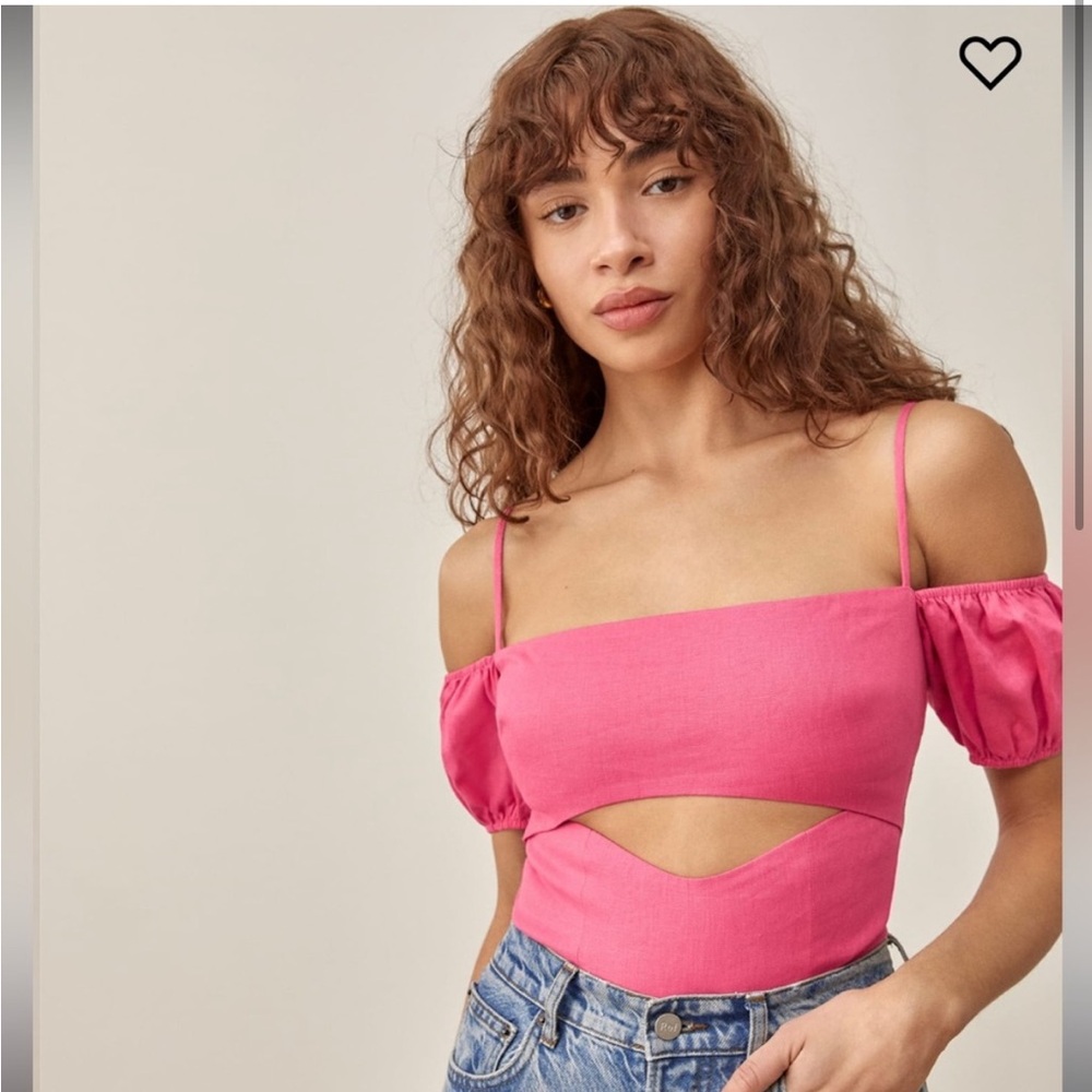 Reformation Lainey Linen Top